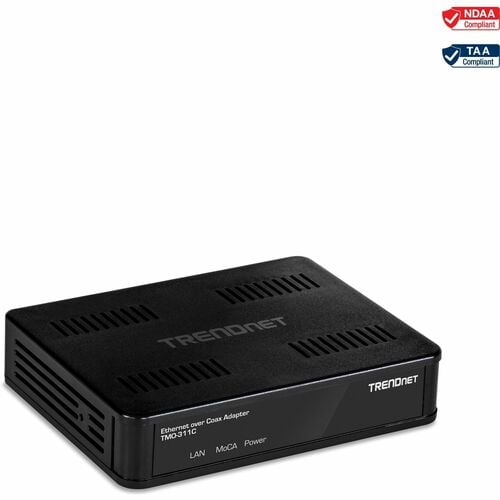 TRENDnet Ethernet Over Coax Adapter, Backward Compatible With MoCA 1.1 & 1.0, Gi