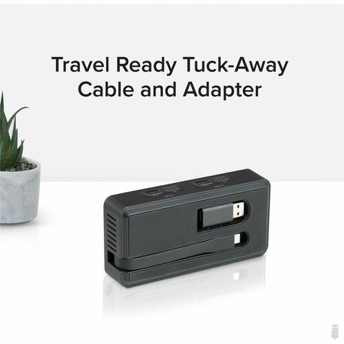 Adaptateur double écran Plugable 4K DisplayPort et HDMI avec Ethernet pour USB 3.0 et USB-C