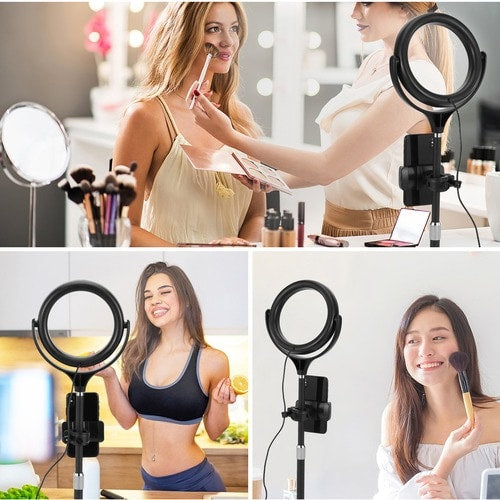 Ergopixel Desktop Tripod Stand With LED Ring Light