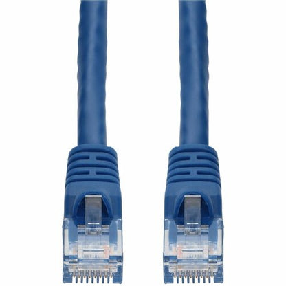 Câble Ethernet Cat. 6A en PVC bleu AddOn 150 pieds avec gaine à bulles anti-accroc RJ