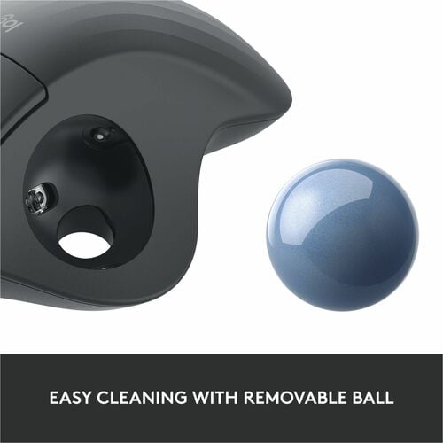 Souris sans fil à boule de commande Logitech ERGO M575 - Contrôle facile par le pouce,