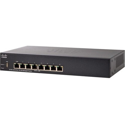 CISCO SF350-08 8PORT 10/100 MANAGED SWITCH REMANUFACTURED