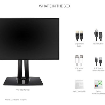Monitor LED Full HD ViewSonic ColorPro VP2468a de 24" - 16:9 - 23,8" visibles
