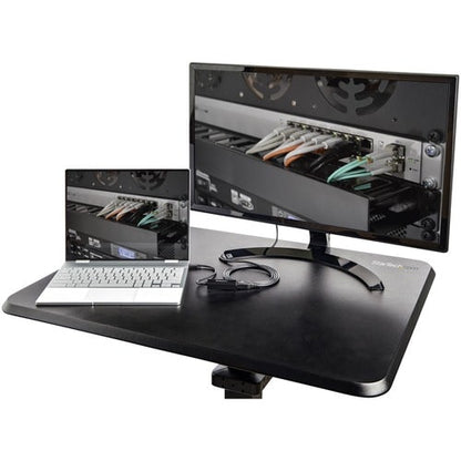 MOBILE STANDING DESK PORTABLE SIT STAND ERGONOMIC ROLLING CART