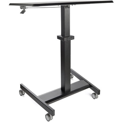 MOBILE STANDING DESK PORTABLE SIT STAND ERGONOMIC ROLLING CART