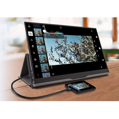 15.6IN PORTABLE TOUCH MNTR USBC 1080P 220NITS SPEAKERS