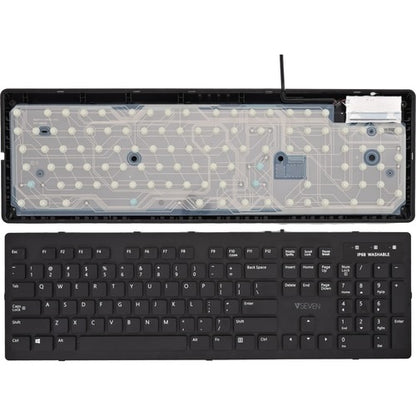 Ensemble clavier et souris lavable, USB, IP68, étanche, anglais, États-Unis