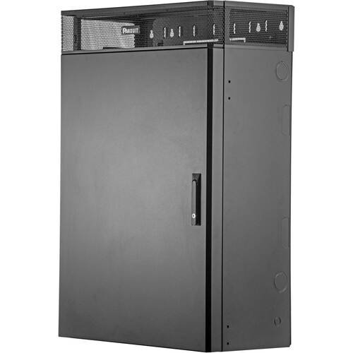 Boîtier mural vertical PanZone TrueEdge, 6 RU, noir - Quantité minimale de commande (min.)