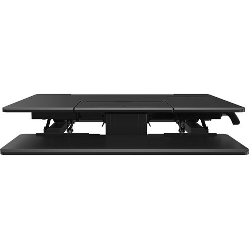 Poste de travail assis-debout de 91 cm (36 po) pour ordinateur portable, hauteur réglable de 12,7 à 43,2 cm (5 à 17 po)
