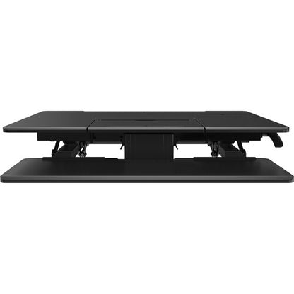 Poste de travail assis-debout de 91 cm (36 po) pour ordinateur portable, hauteur réglable de 12,7 à 43,2 cm (5 à 17 po)