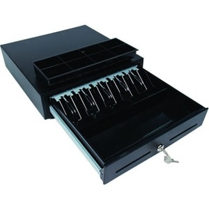 Cajón de efectivo Star Micronics CD3-1616 Value, USB, negro, 16 de ancho x 16 de profundidad, capacidad para 4 billetes y 8 monedas