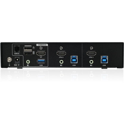 KVM 4K 2 PORTS AVEC CONNEXION HDMI HUB USB 3.0 AUDIO TAA
