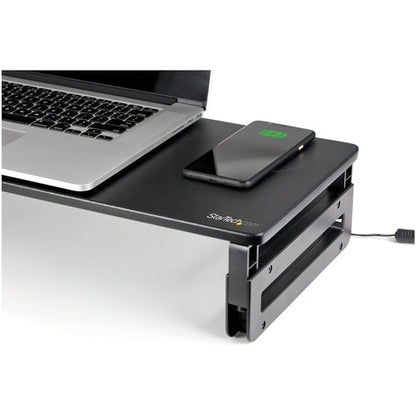 StarTech.com Monitor Riser Stand with Wireless Cha