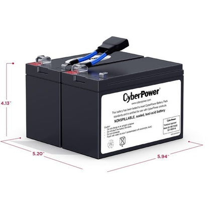 Batterie pour onduleur CyberPower RB1270X2E - 7 000 mAh - 12 V CC
