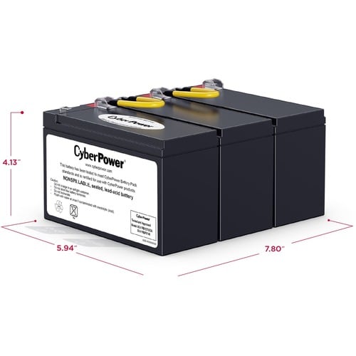 Batterie pour onduleur CyberPower RB1270X3A - 7 000 mAh - 12 V CC