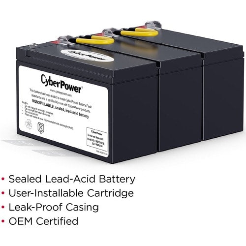 Batterie pour onduleur CyberPower CyberPower RB1290X3B - 9 000 mAh - 12 V CC
