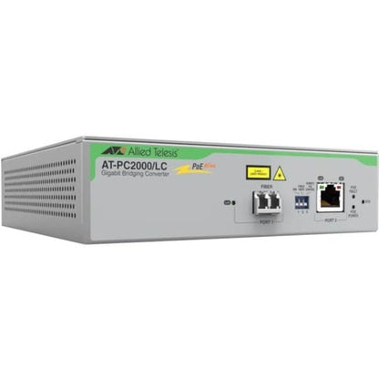 Allied Telesis PoE+ to Fiber Switching Media Converter - Network (RJ
