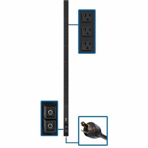 Tripp Lite by Eaton PDUV30 24-Outlet PDU - Basic - NEMA L5-30P - 24 x
