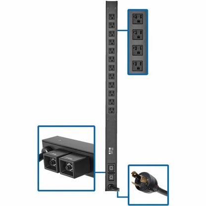 Tripp Lite by Eaton PDUV30-36 12-Outlet PDU - Basic - NEMA L5-30P - 12