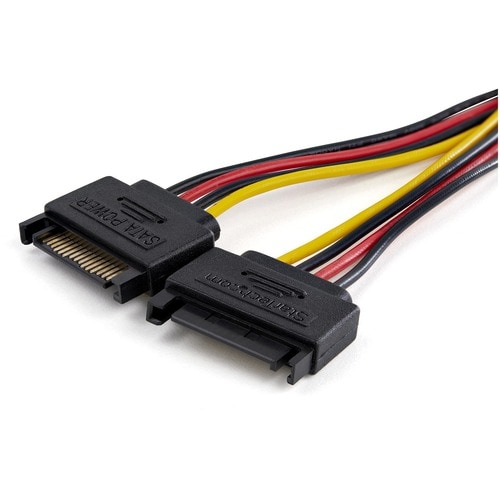 StarTech.com Dual SATA to LP4 Power Doubler Cable Adapter
