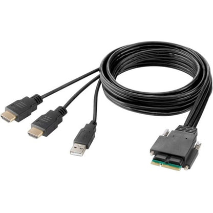 Belkin Modular HDMI Dual-Head Host Cable 6 ft. - 6 ft (1.83 m) HDMI/Modular/USB-A KVM Cabl