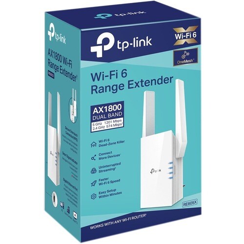 Tp Link TP-Link RE605X 802.11ax 1.76 Gbit/s Wireless Range Extender