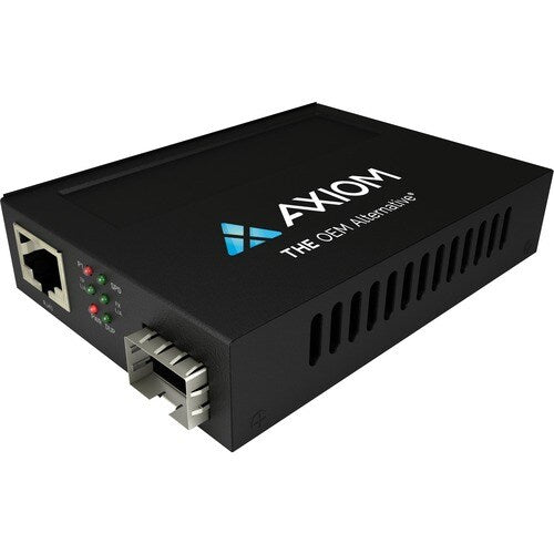 Axiom Memory Axiom 1Gbs POE+ RJ45 to SFP Fiber Media Converter - Open SFP Port