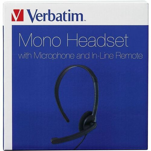 Verbatim Mono Headset with Microphone and In