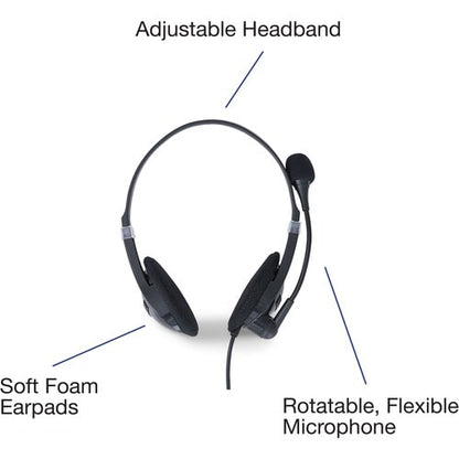 Verbatim Stereo Headset with Microphone and In