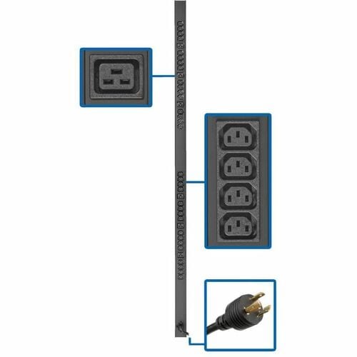 Tripp Lite by Eaton PDUV20HVL6-72 38-Outlets PDU - Basic - NEMA L6-20P