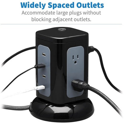 Tripp Lite by Eaton Protect It! TLP606UCTOWER 6-Outlet Surge Suppresso