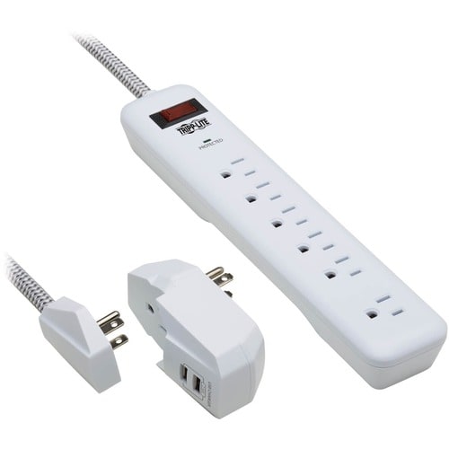 Parasurtenseur 7 prises Tripp Lite par Eaton Protect It! TLP616USB