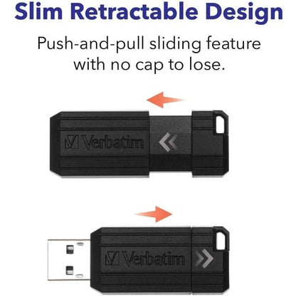 64GB PINSTRIPE USB FLASH DRIVE MULTI 10