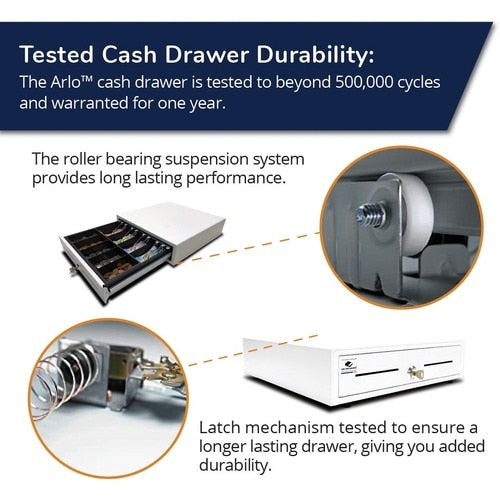 apg Entry Level Point of Sale Cash Drawer | Arlo Series EKDS320-1-W410-A21 - USD