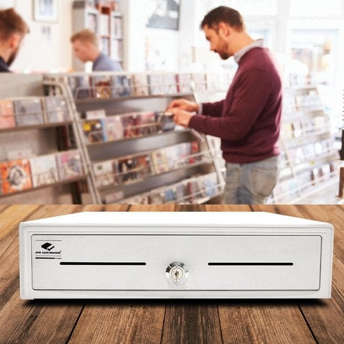 apg Entry Level Point of Sale Cash Drawer | Arlo Series EKDS320-1-W410-A21 - USD