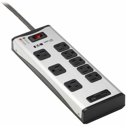 Supresor de sobretensiones de 8 tomacorrientes TLM88USBC de Tripp Lite by Eaton Protect It!
