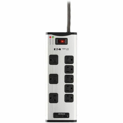 Supresor de sobretensiones de 8 tomacorrientes TLM88USBC de Tripp Lite by Eaton Protect It!