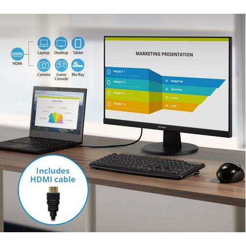 Moniteur LED Full HD ViewSonic Value VA2447-MH 24 pouces - 16:9