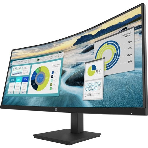 Monitor LCD curvo HP P34HC G4 de 34" WQHD - 21:9 - Negro