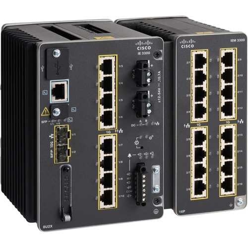 CATALYST IE3300 W/ 8 GE COPPER 4PPOE  2 10G SFP MOD NE