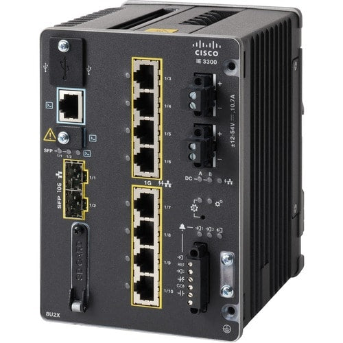 CATALYST IE3300 W/ 8 GE COPPER 4PPOE  2 10G SFP MOD NE