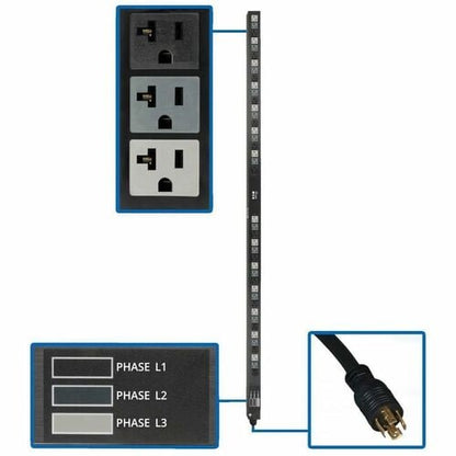 PDU básica de 42 tomacorrientes Tripp Lite by Eaton PDU3V6L2120LV - NEMA L21-20