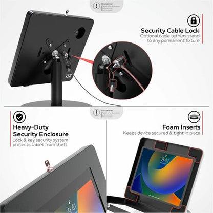 CTA Digital Hyperflex Security Kiosk Stand for Tab