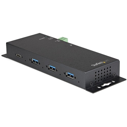 Concentrador USB-C de 4 puertos StarTech.com, 10 Gbps, metal, industrial, USB 3.2 Gen 2, tipo C