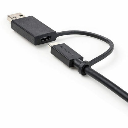 Cable USB-C StarTech.com de 1 m (3 pies) con adaptador USB-A, USB-C a C (10 Gbps/PD)