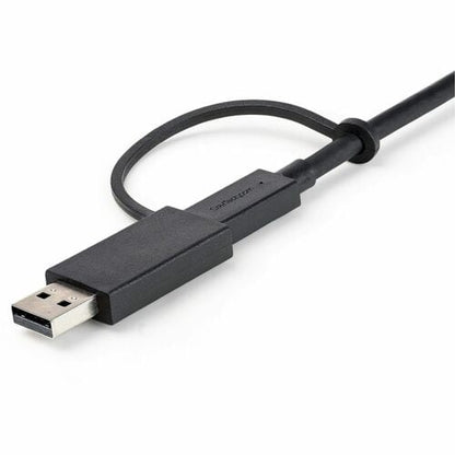Cable USB-C StarTech.com de 1 m (3 pies) con adaptador USB-A, USB-C a C (10 Gbps/PD)