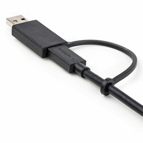Cable USB-C StarTech.com de 1 m (3 pies) con adaptador USB-A, USB-C a C (10 Gbps/PD)