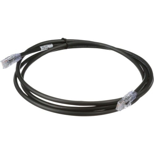 Cable de conexión Panduit PanNet, 24 AWG, Cat. 6A, RJ45, 10 pies, negro - Cantidad mínima de pedido (MOQ)