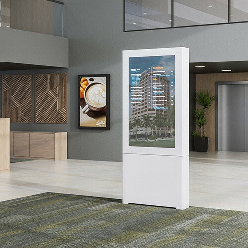 Chief Impact Floor Standing Kiosk - Portrait 43" B