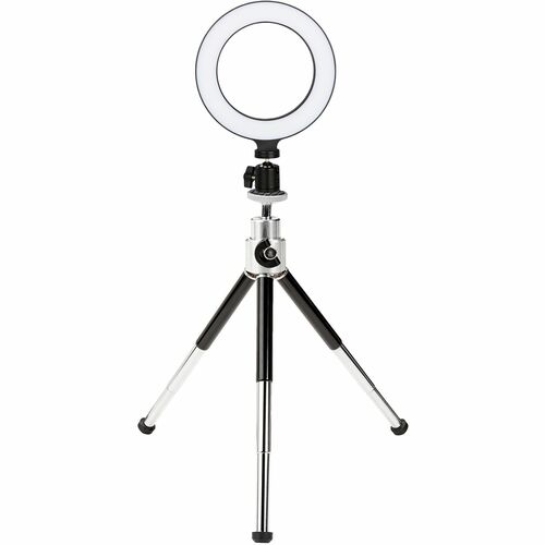 CODi 6\" LED Ring Light w/ Mini Tripod - Tripod Mount - Black, White